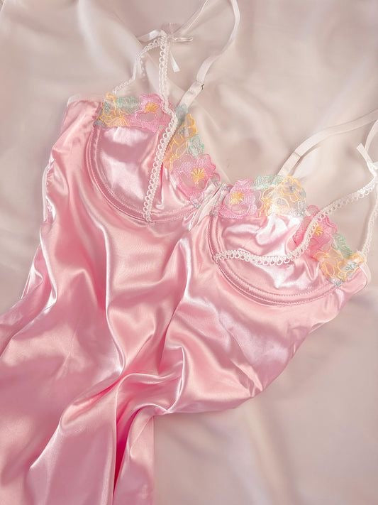 Nuisette BLOOM en satin